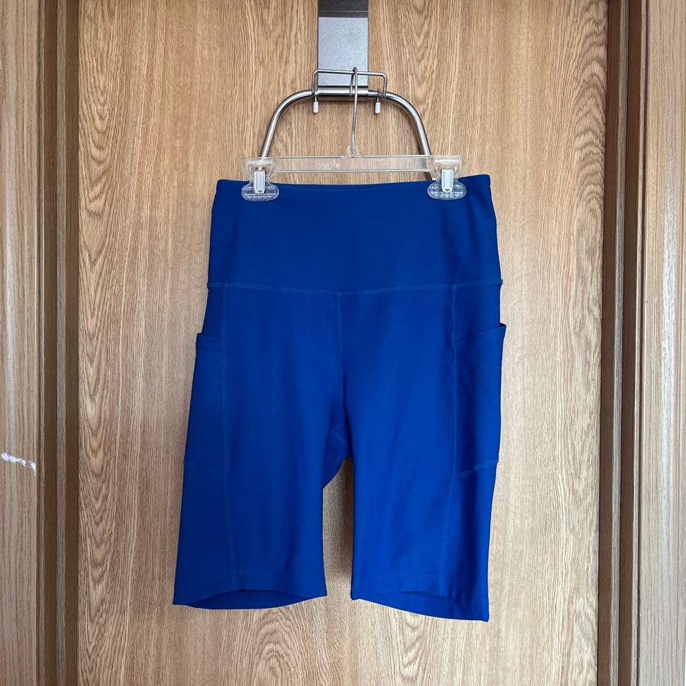 Women’s Blue MPG Sport biker shorts | Size Small